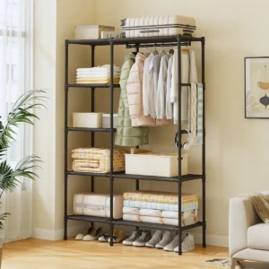 Coat rack Multifunctional hanger Bedroom floor clothes rack Simple coat rack Clothes storage rack